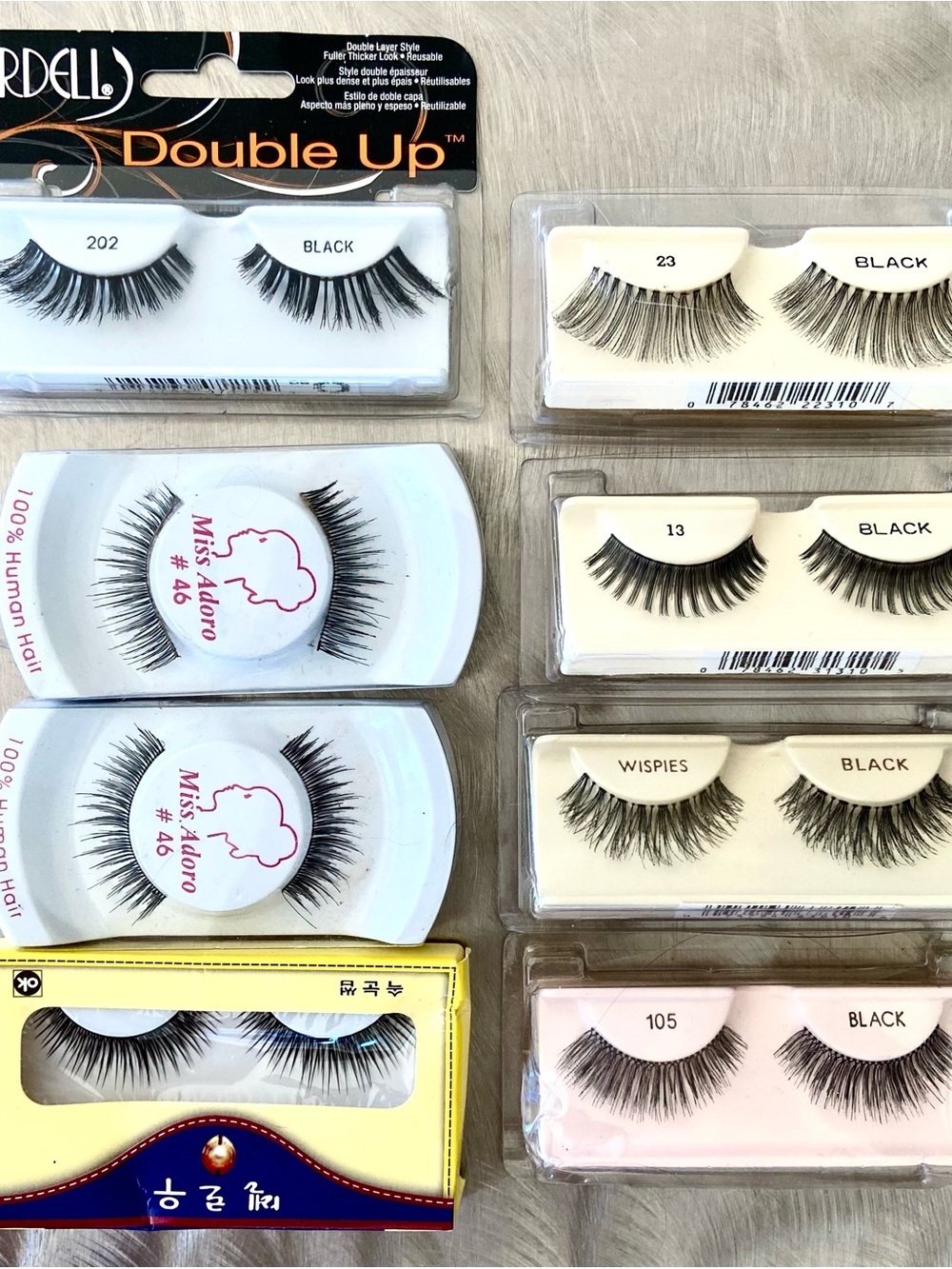 Assorted False Eyelashes - Black Natural & Wispy Styles
